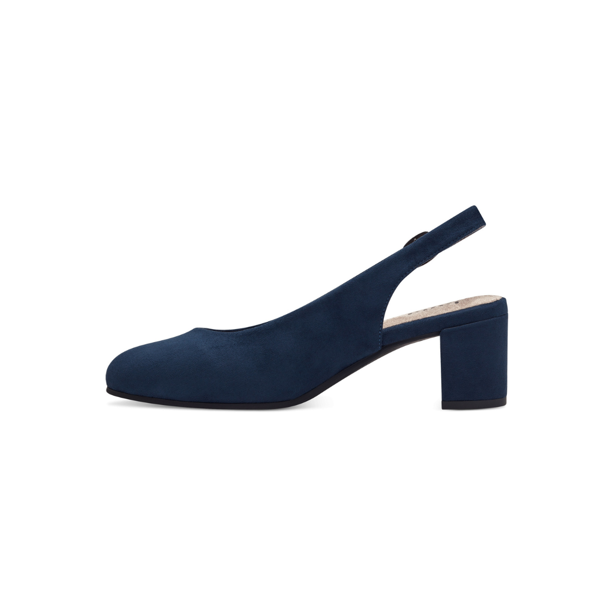 Jana Dames Pumps met blokhak Vegan, zwarte stof, 39 EU