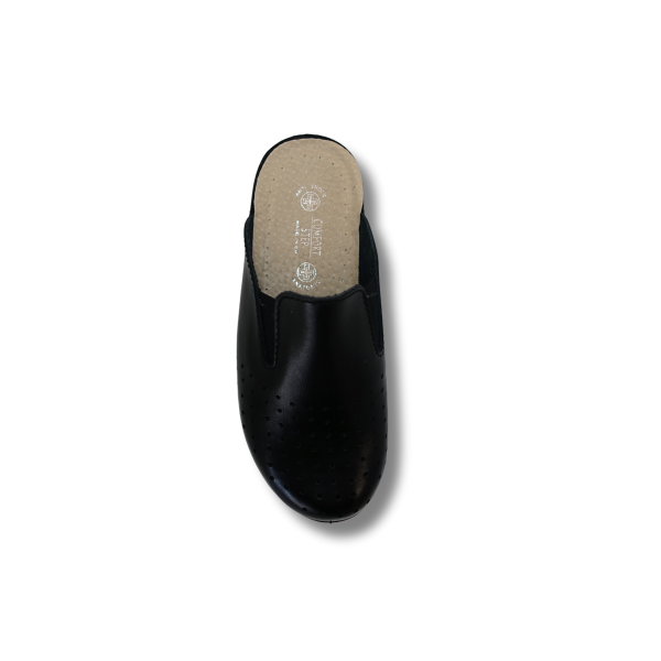 Kožne natikače Comfort Step (Adaco) 201 Crna